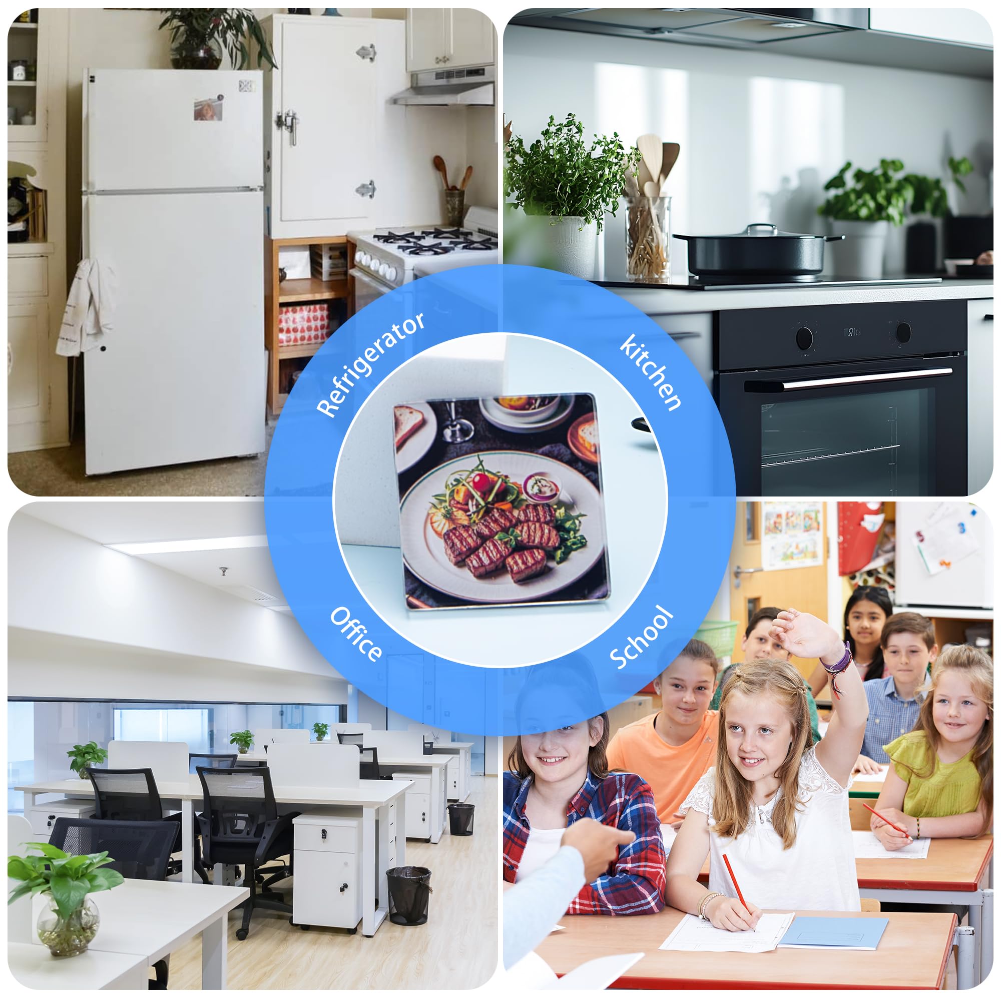 49 Pcs, DIY Magnets for Fridge ,NFC Function,(14 Acrylic, 14 Magnets, 5 NFC Tags, 16 Sided Tape) - Image 7