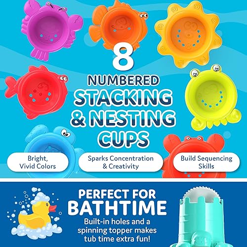 Miniatura 5 de CoolToys Stack n' Sort - Juego de juguetes de aprendizaje para niÃ±os pequeÃ±os y bebÃ©s, 3 juguetes educativos de habilidades motoras finas para