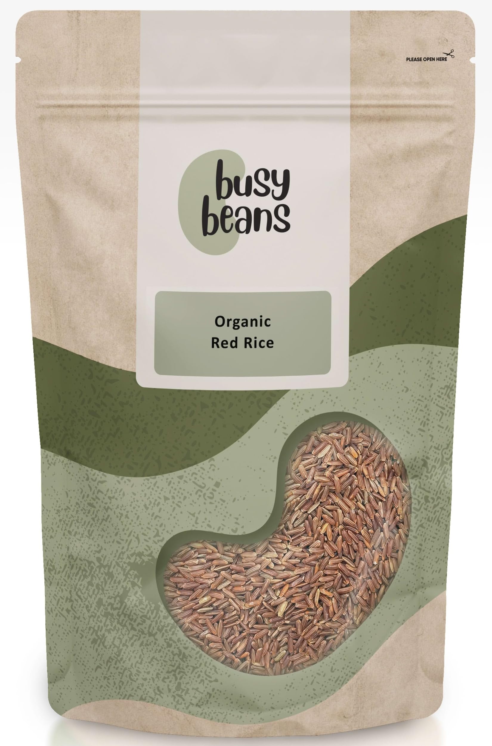 Organic Red Rice -Certified Organic- by Busy Beans Organic (1kg)
