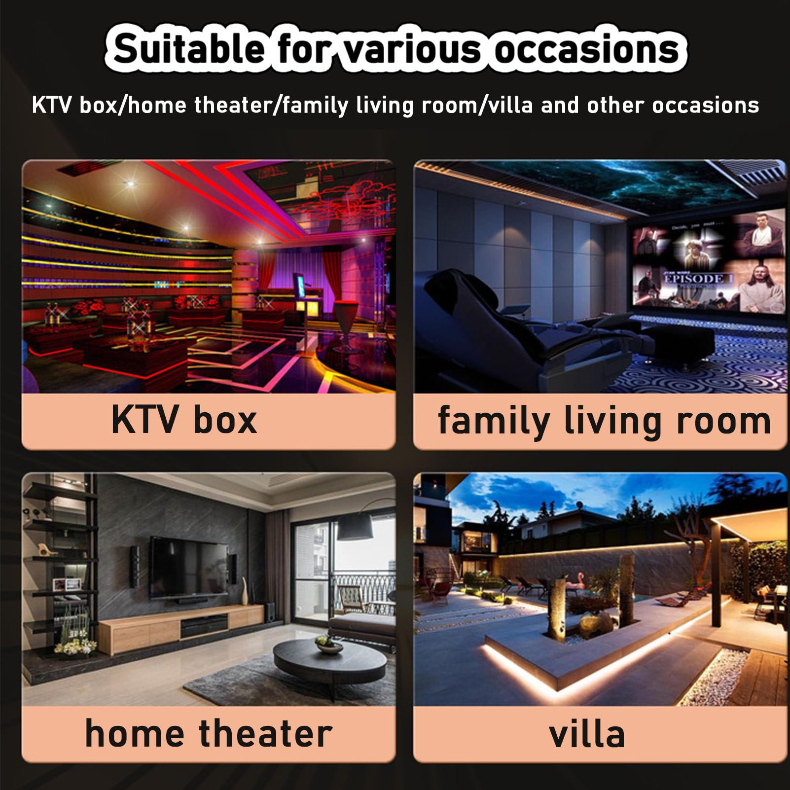 Macchina per Karaoke Tutto in Uno, Lettore Karaoke KTV con Schermo di visualizzazione dei Testi e Microfono Wireless, Telecomando per Telefono Touch Screen e Controllo Tramite App,22inch-4TB
