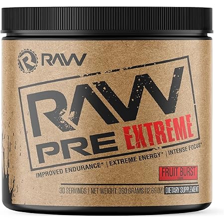 Amazon.com: RAW Pump Stim Free Non-Stimulant Pre Workout Supplement ...