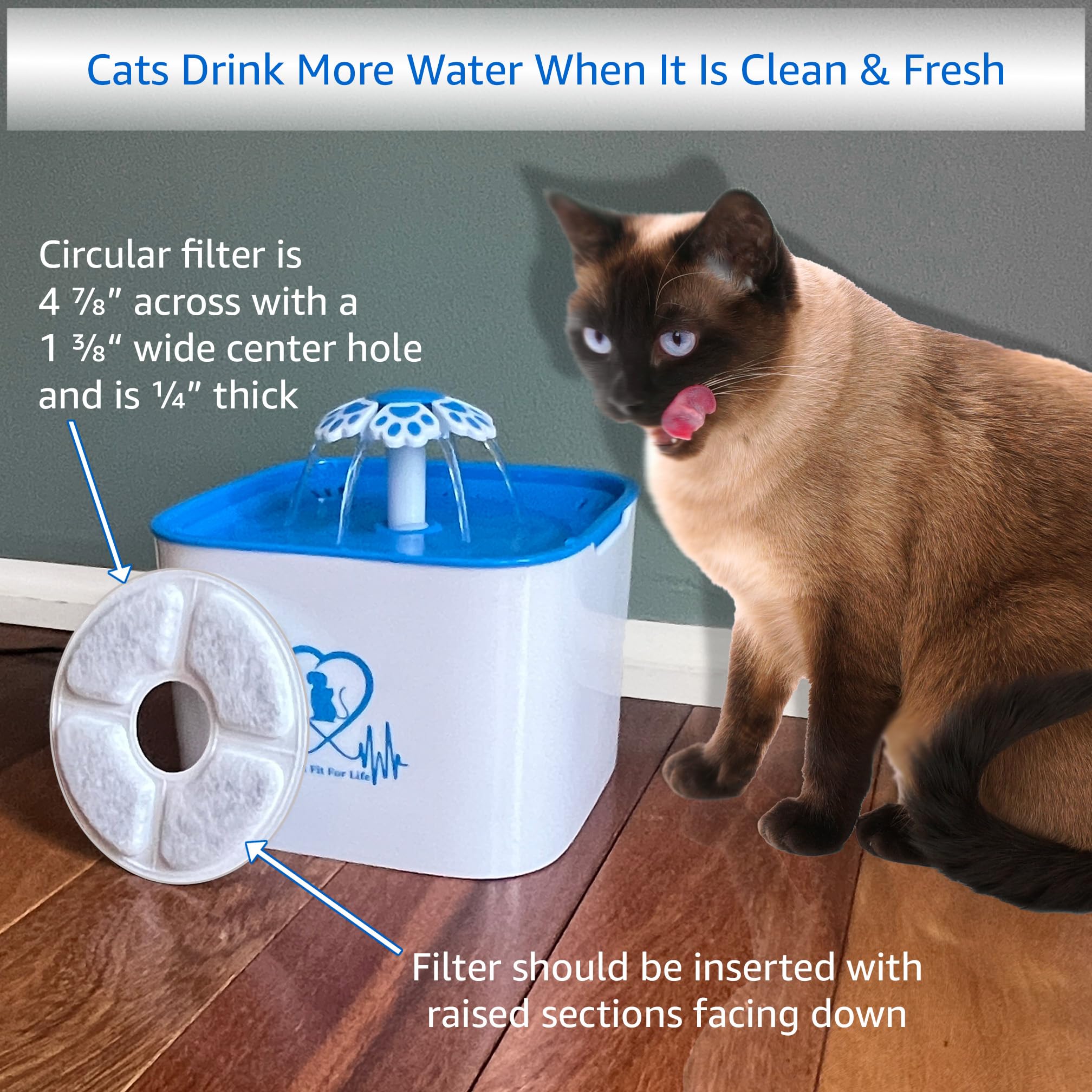 Cat water fountain with filter product research image