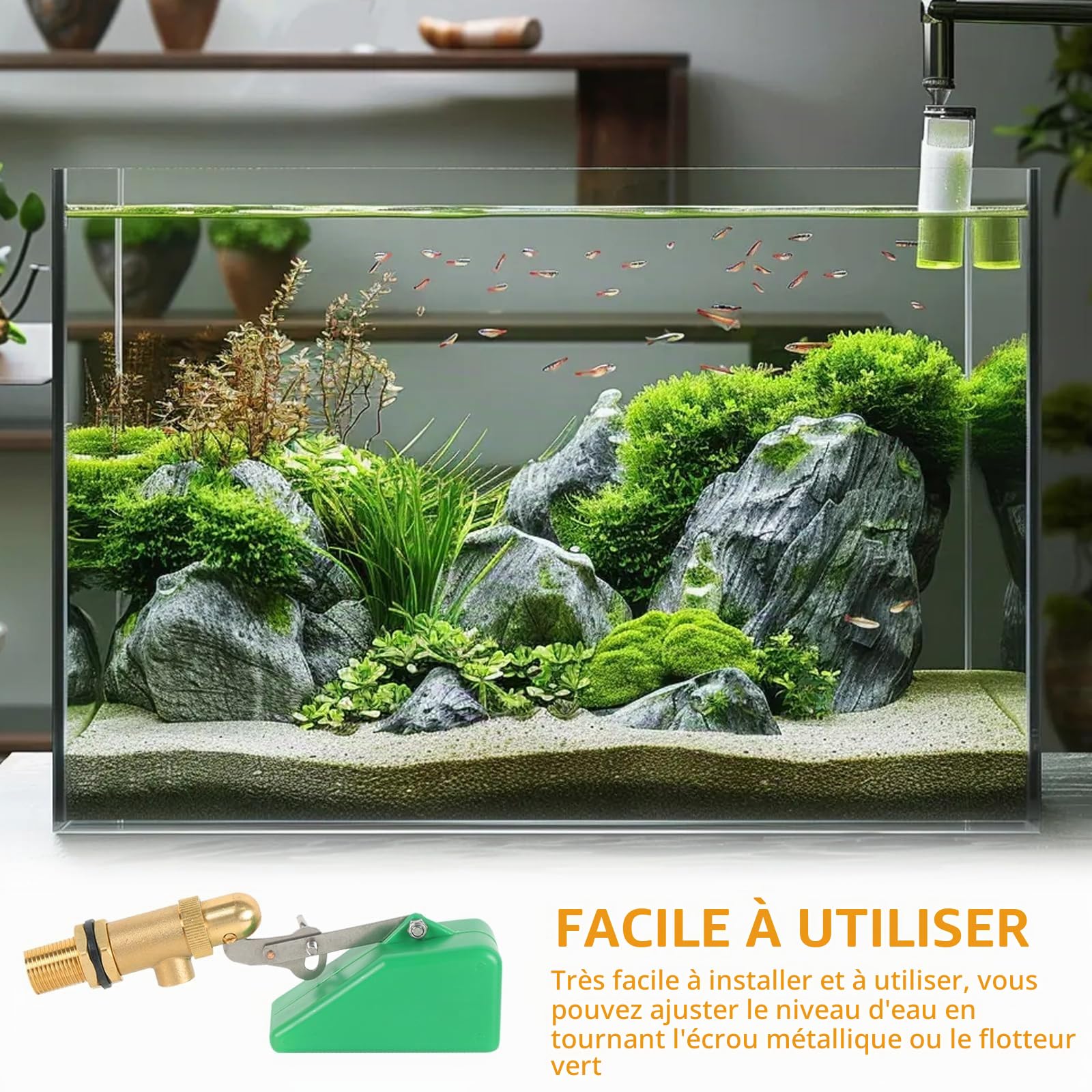 Robinet à Flotteur 1/2" – Lot De 2, Flotteurs En Laiton Avec Flotteur Plastique Et Bras Réglable Vanne Universelle Pour Réservoirs D’eau Et Abreuvoirs Remplissage Automatique Fiable