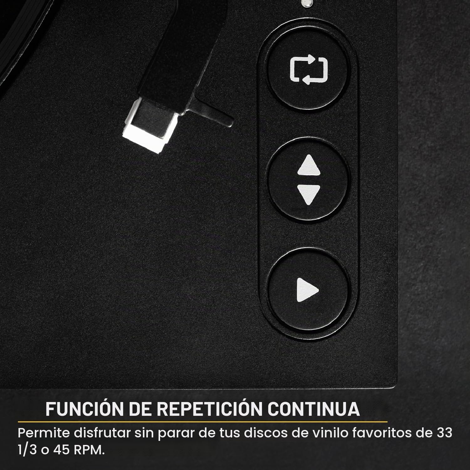 Victrola Tocadiscos Bluetooth Totalmente Automático con Cartucho Audio Technica ATN3600L, Repetición Automática, Reproductor de 2 Velocidades Inalámbrico con Bluetooth, Previo y Plato de Aluminio