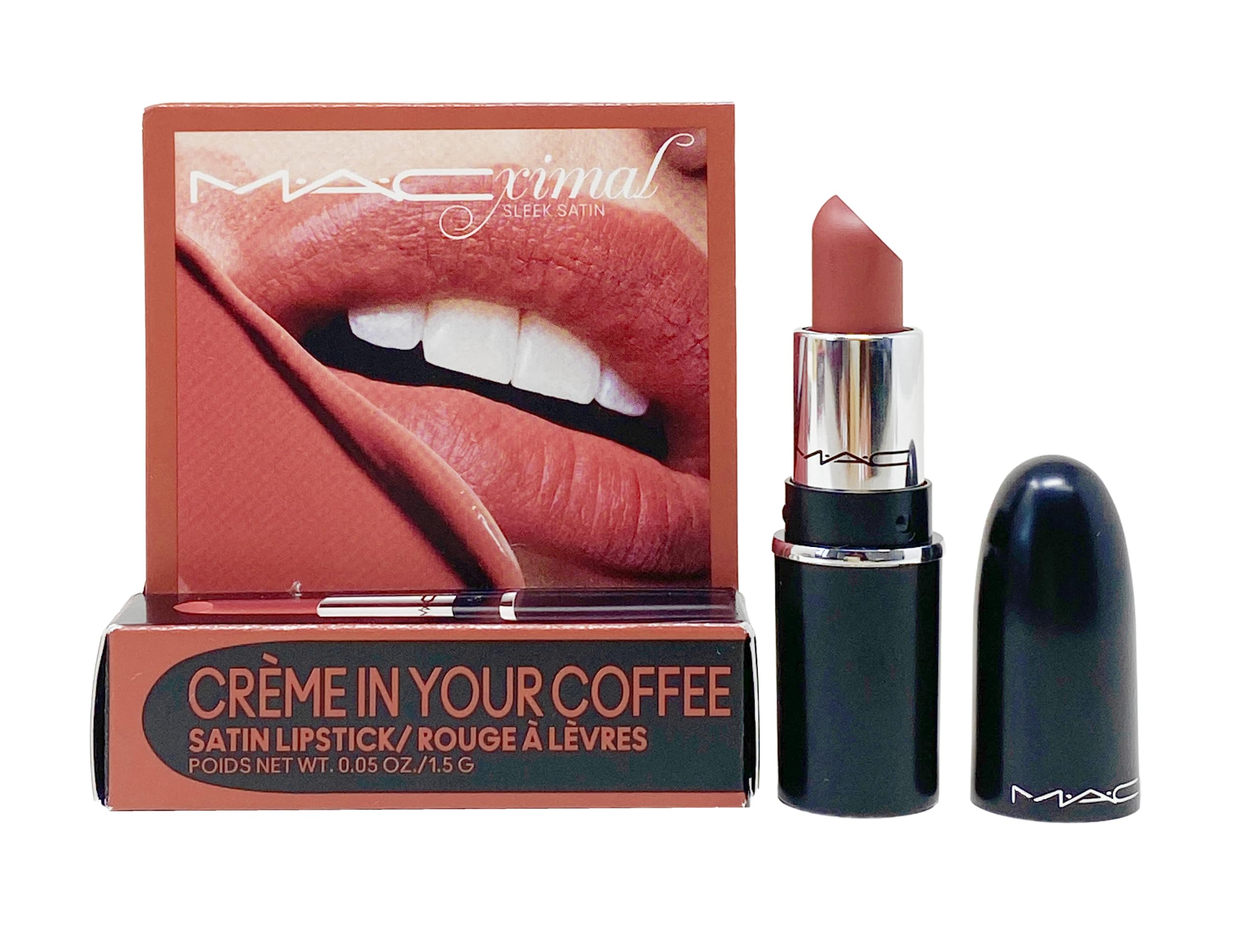 MAC Cosmetics Ximal Sleek Satin Mini Lipstick - 834 Creme In Your Coffee Midtone pink brown 0 05