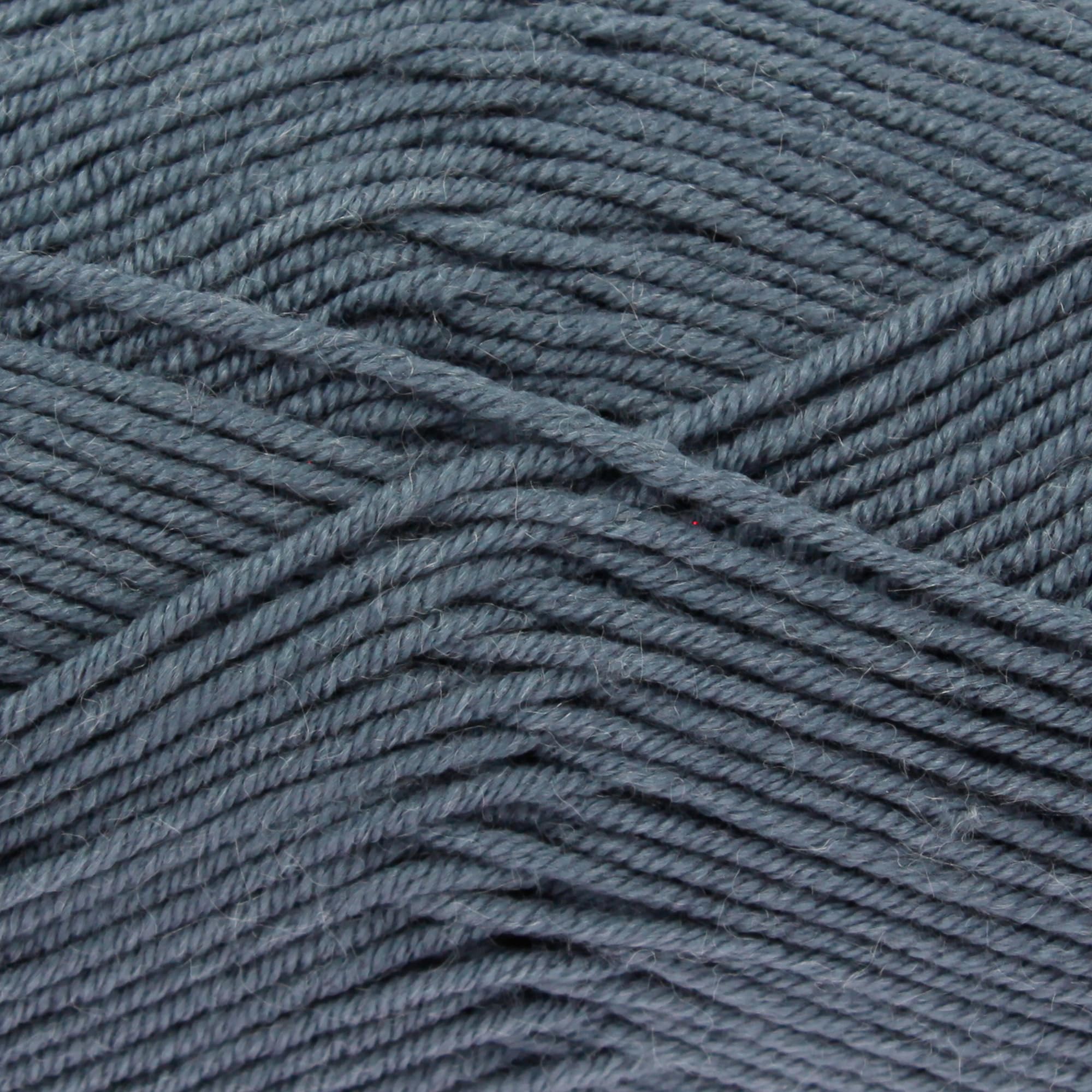 King Cole Cherished DK Yarn - 100g Ball - 100% Anti-Pilling Acrylic Double Knitting Wool - Super Soft Yarn for Baby Garments, Blankets, and Clothes (3316 Grey)