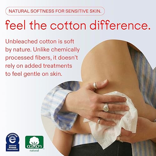 Miniatura 4 de Raan, Toallitas 100% algodón para bebés pequeños, 99% agua purificada, aloe orgánico, sin fragancia, sin blanquear, hipoalergénicas, verificadas por