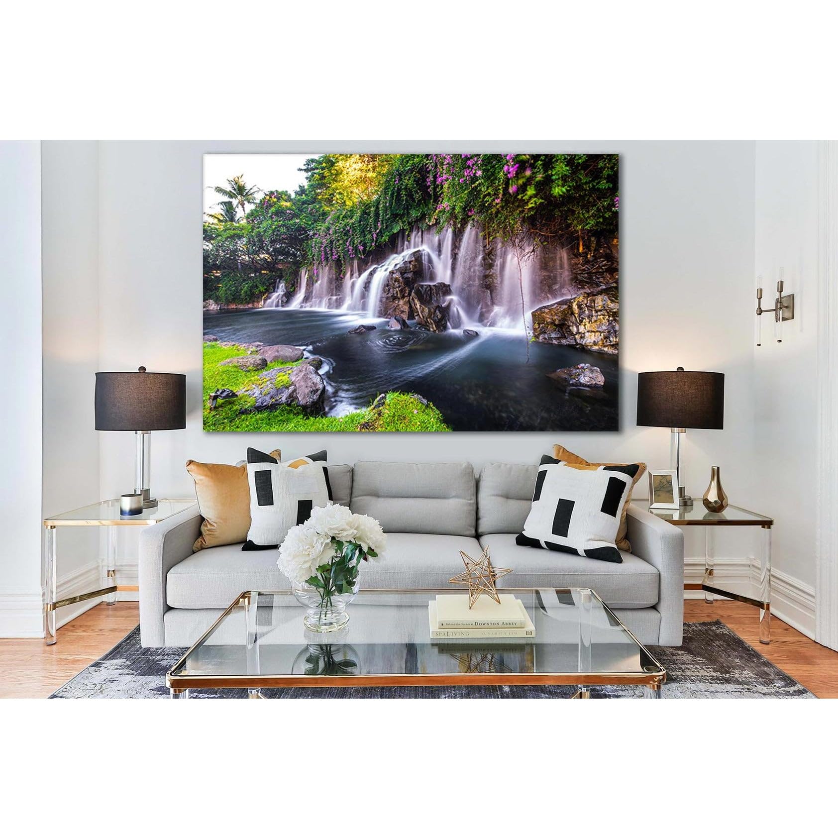 Lienzo de cascada en Hawaii ZELLART WTD SL493 impresión nítida de 60x40
