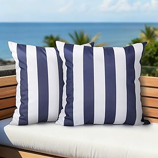 AELS Outdoor Pillow Covers 18x18 Inch, Waterproof Throw Pillow Covers Pa...
