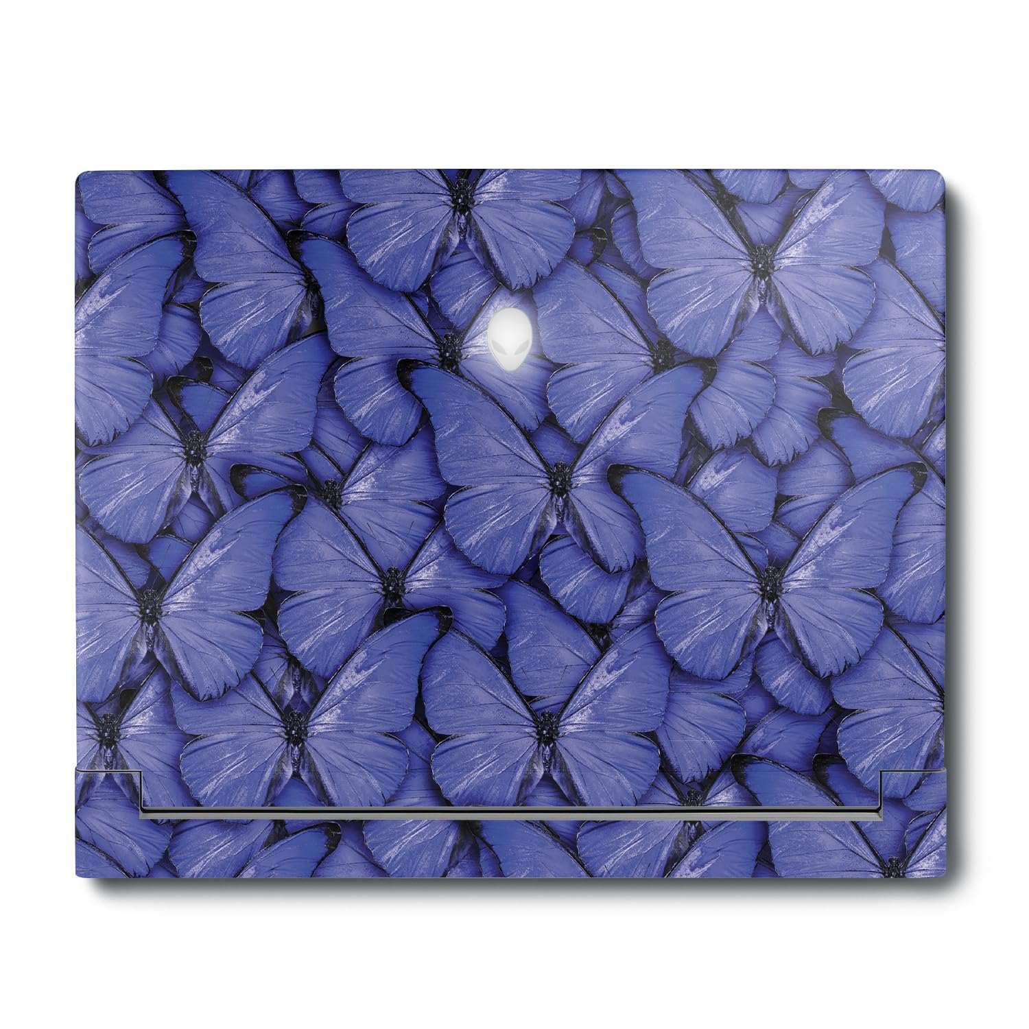 MightySkins Skin Compatible with Alienware X16 R1 (2023) Full Wrap Kit - Blue Butterflies | Protective, Durable, and Unique Vinyl Decal wrap Cover | Easy to Apply &amp; Change Styles | Made in The USA