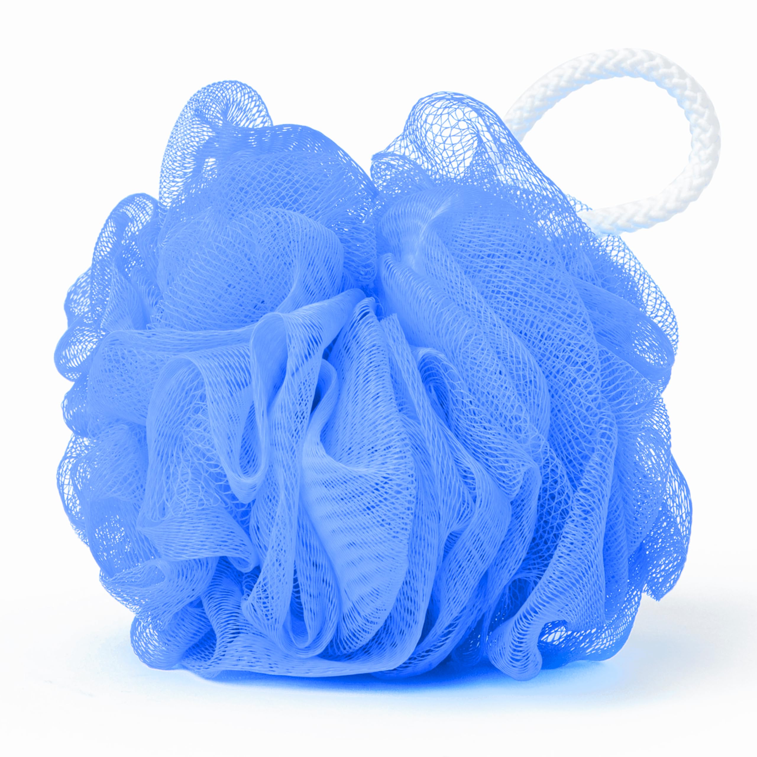 Caredone Luxury Bathing Loofah Sponge Exfoliator Scrubber for High Lather Cleansing| Round Sponge. (Blue Round Sponge)-image-27