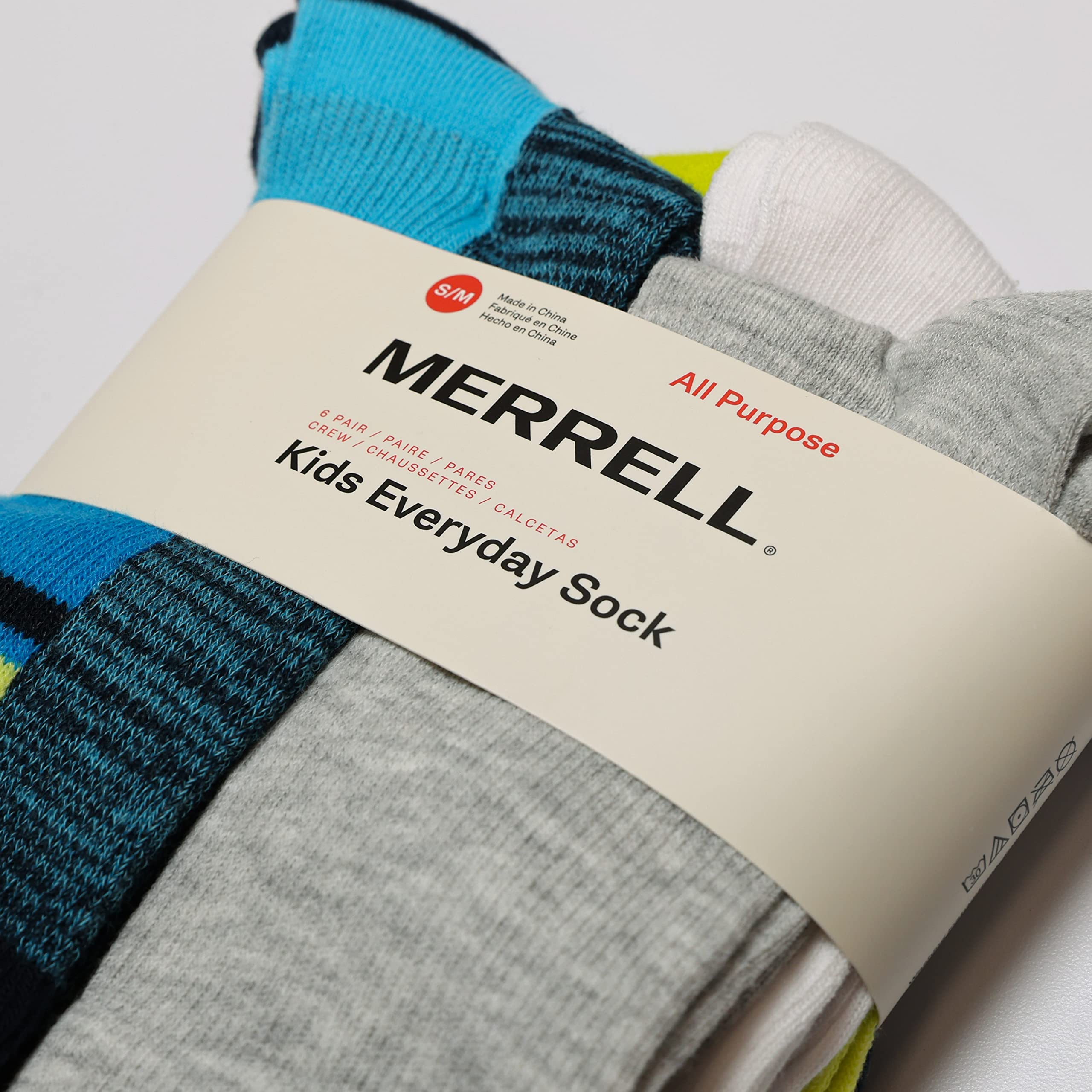 Merrell Herren Mec33591c6b2p01 Color Block Crew Socks