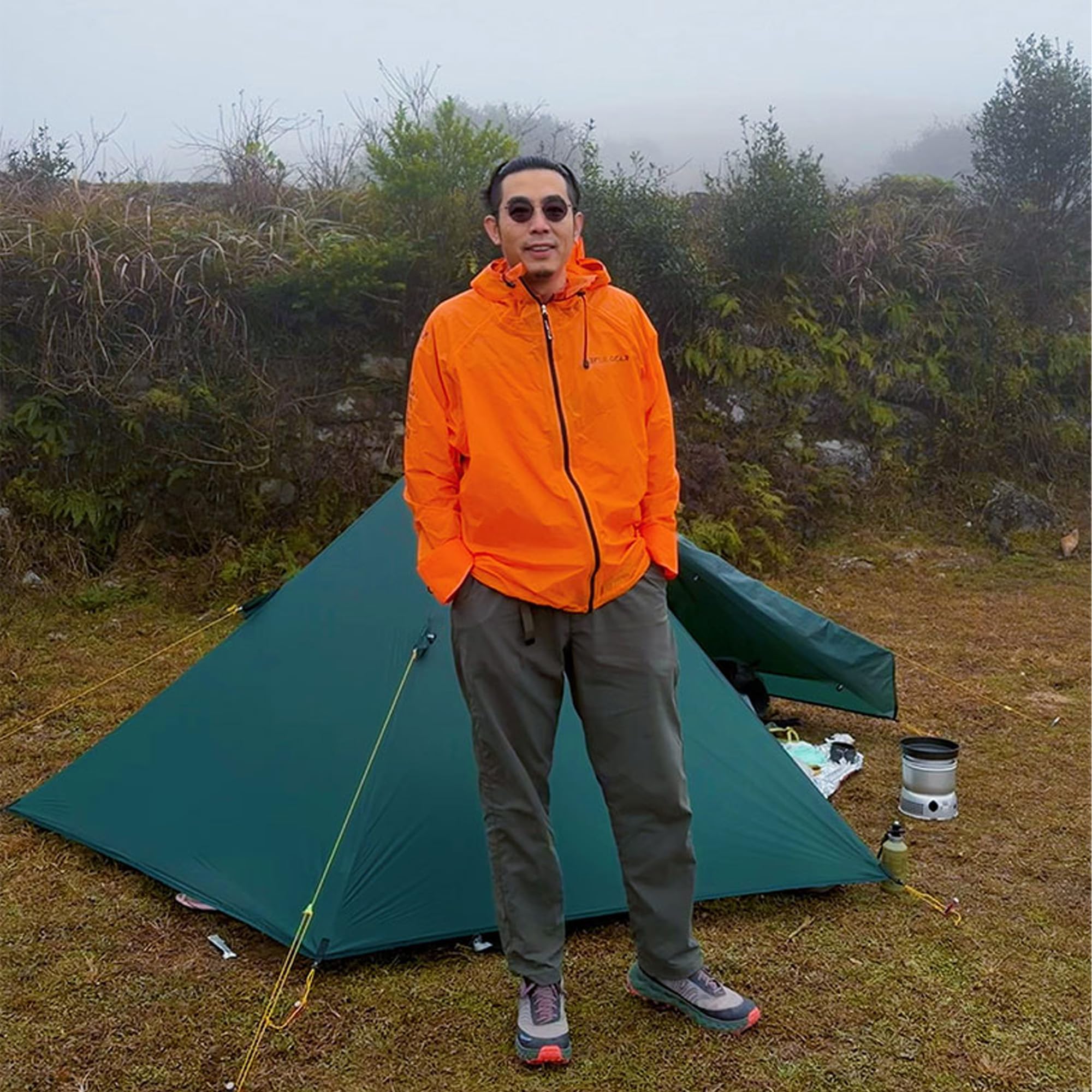 windhike 3F UL GEAR Ultraleichter Regenponcho – Atmungsaktiver seitlicher Reißverschluss, PU10000 mm Regenmantel für Erwachsene & Jugendliche, Herren Damen
