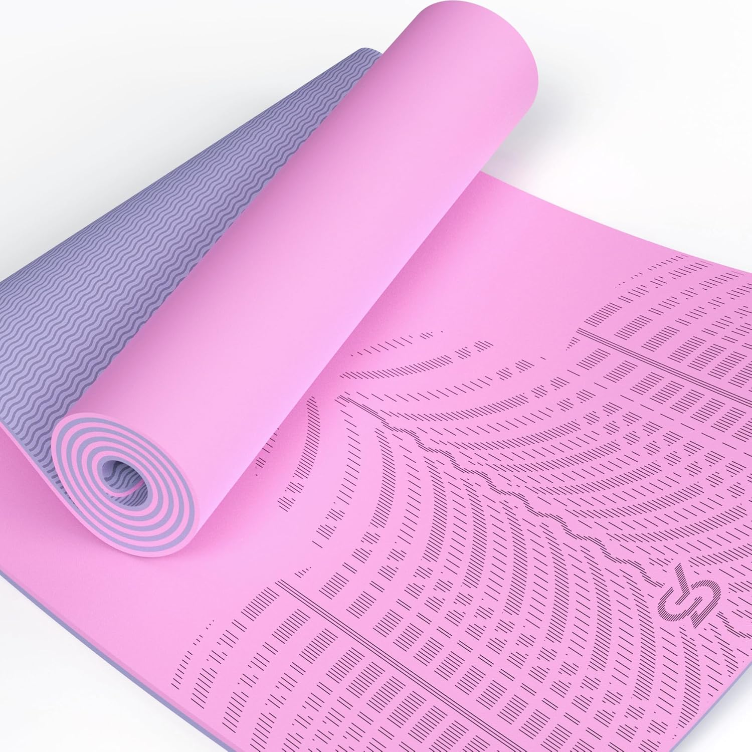 LOLLIPOP Thick Yoga Mat, Non-Slip Exercise Mat for Yoga, Pilates, Stretching Fitness & Exercise Mat with Easy-Cinch Carrier Strap 32" Pro Witch Lollipops