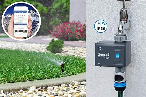 Miniatura 2 de LinkTap G1S - Temporizador de agua inalámbrico y puerta de enlace - Temporizador inteligente de aspersor con aplicación, riego remoto para jardín,