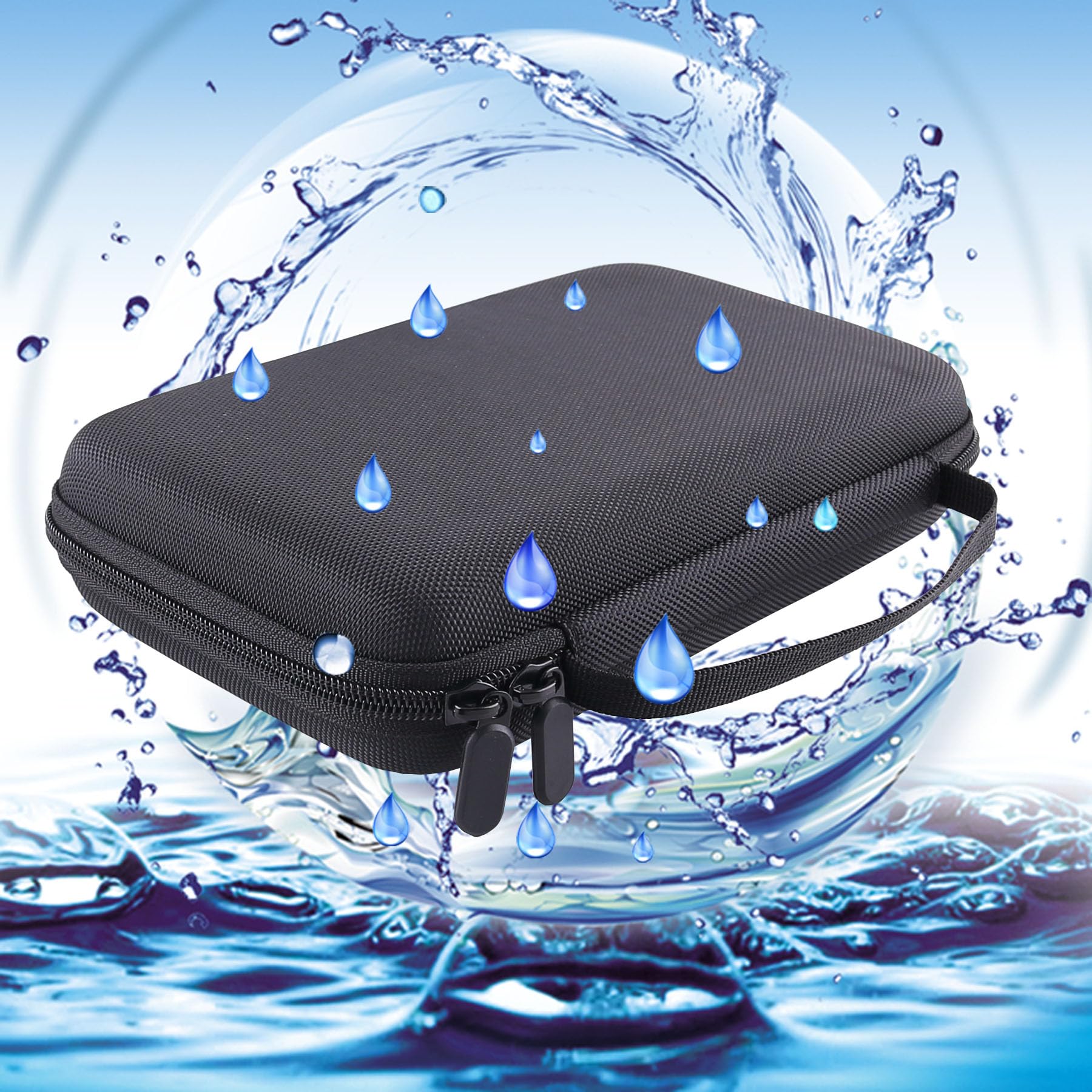 Étui de transport rigide compatible avec clavier Bluetooth pliable ProtoArc, XK01 Clavier portable sans fil pliable avec pavé numérique (sac uniquement)
