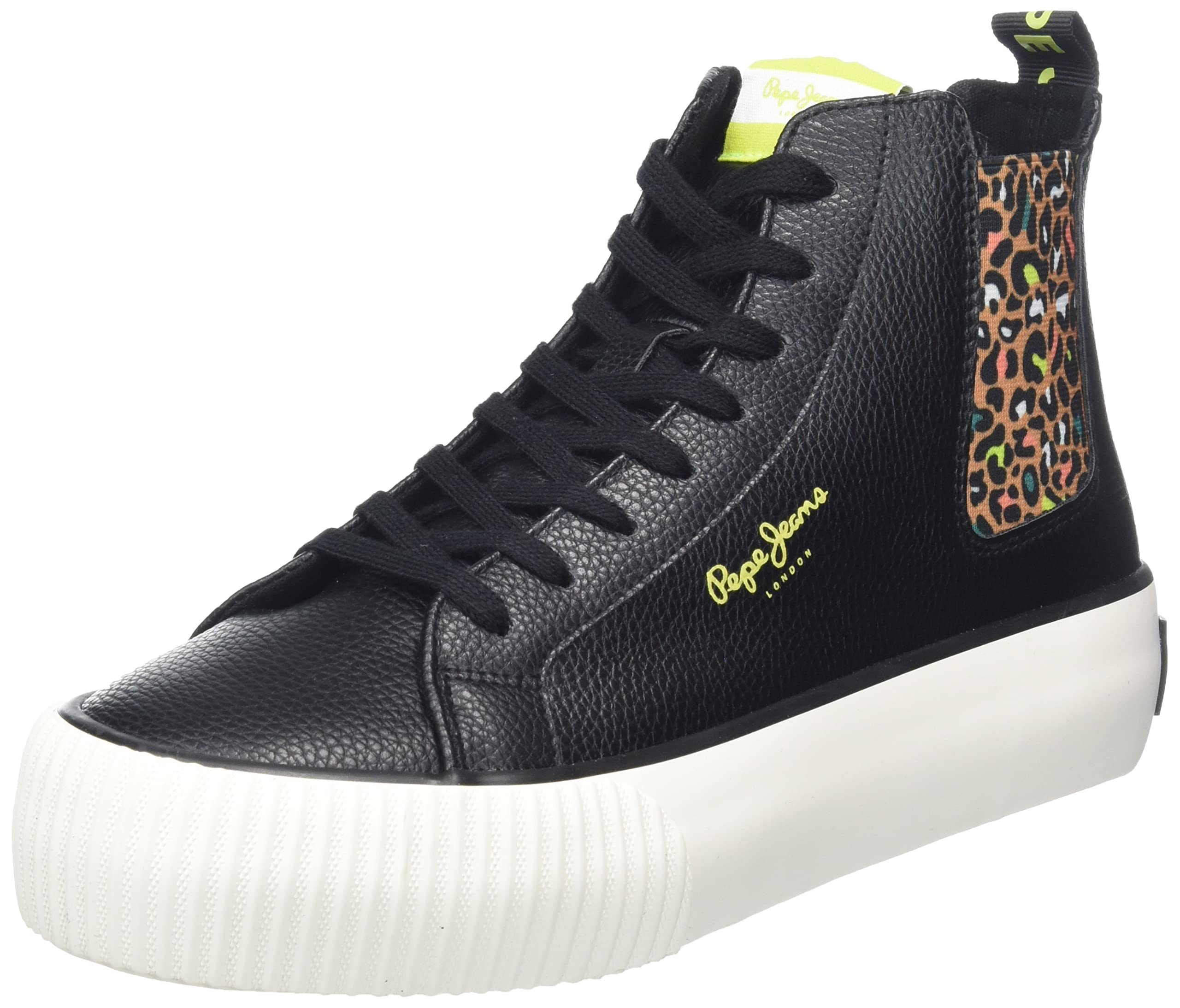 Pepe Jeans Women's Ottis W YEEAA Sneaker, 999BLACK, 4 UK