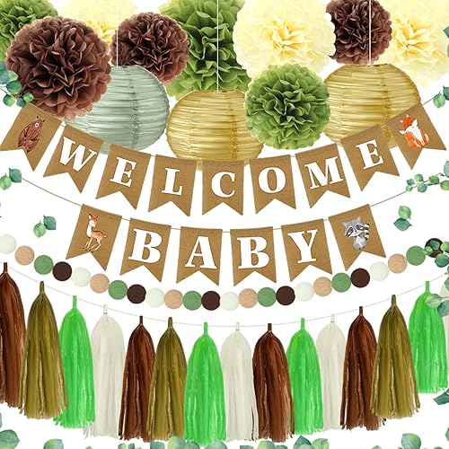 Miniatura 8 de TaoBary Banner de ducha con temática de «Here Comes The Sun» «Here Comes The Son» para baby shower, con pompones de seda, farol de papel, bohemio,