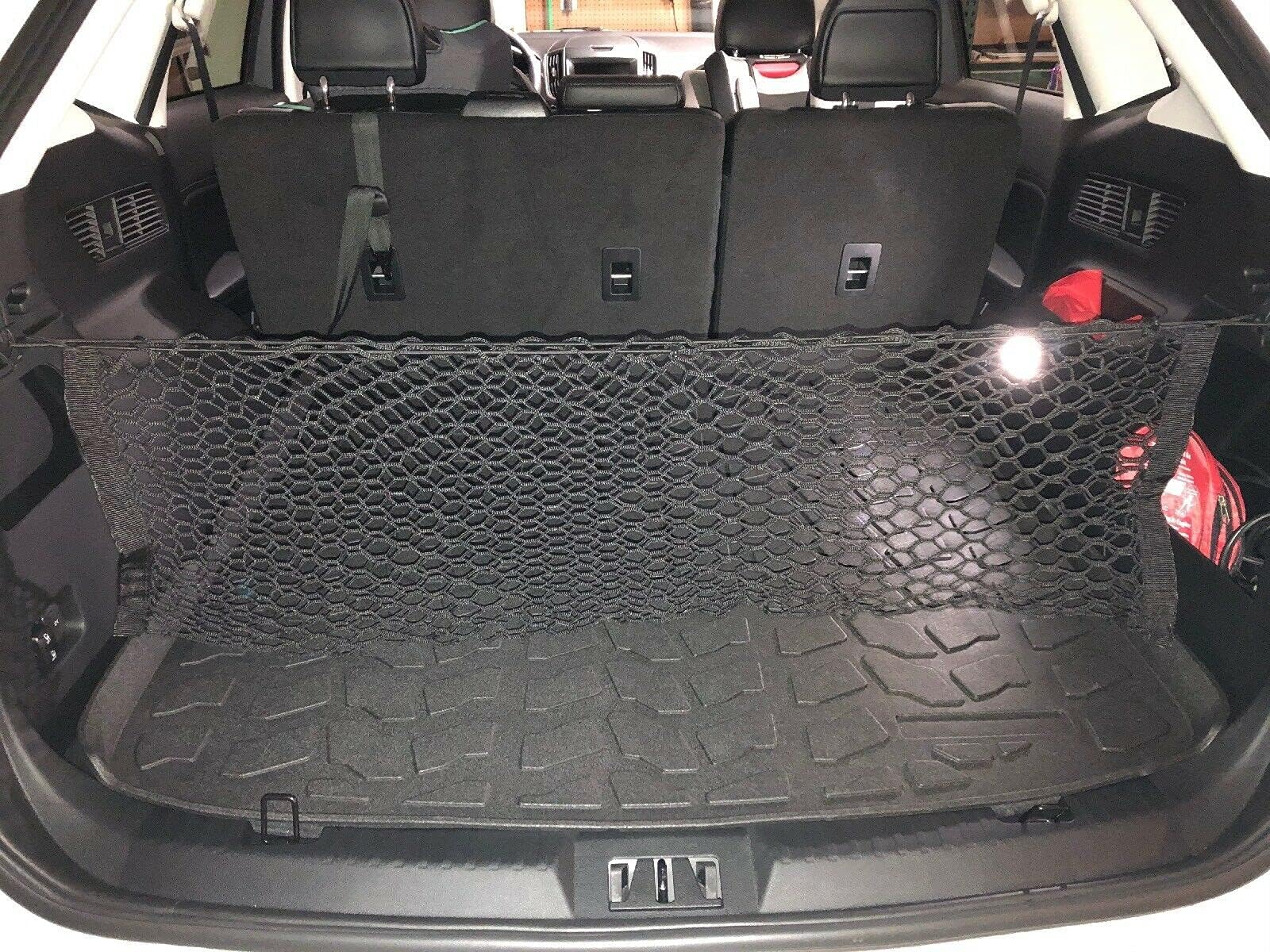 Trunk Organizer Cargo Net for Ford Edge & Lincoln MKX 2009–2024 – Envelope Style Cargo Net for SUV – Premium Mesh Car Trunk Organizer Vehicle Carrier Storage–Compatible with Edge & MKX