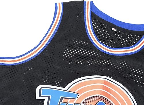 Miniatura 3 de Camiseta de baloncesto para hombre #23 Space Movie Jersey BlancoNegroAzul
