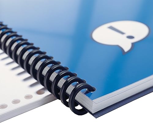 Miniatura 4 de Swingline GBC 2515662 ProClick Easy Edit Spines, 516 pulgadas de diámetro, capacidad de 45 hojas, negro, paquete de 25