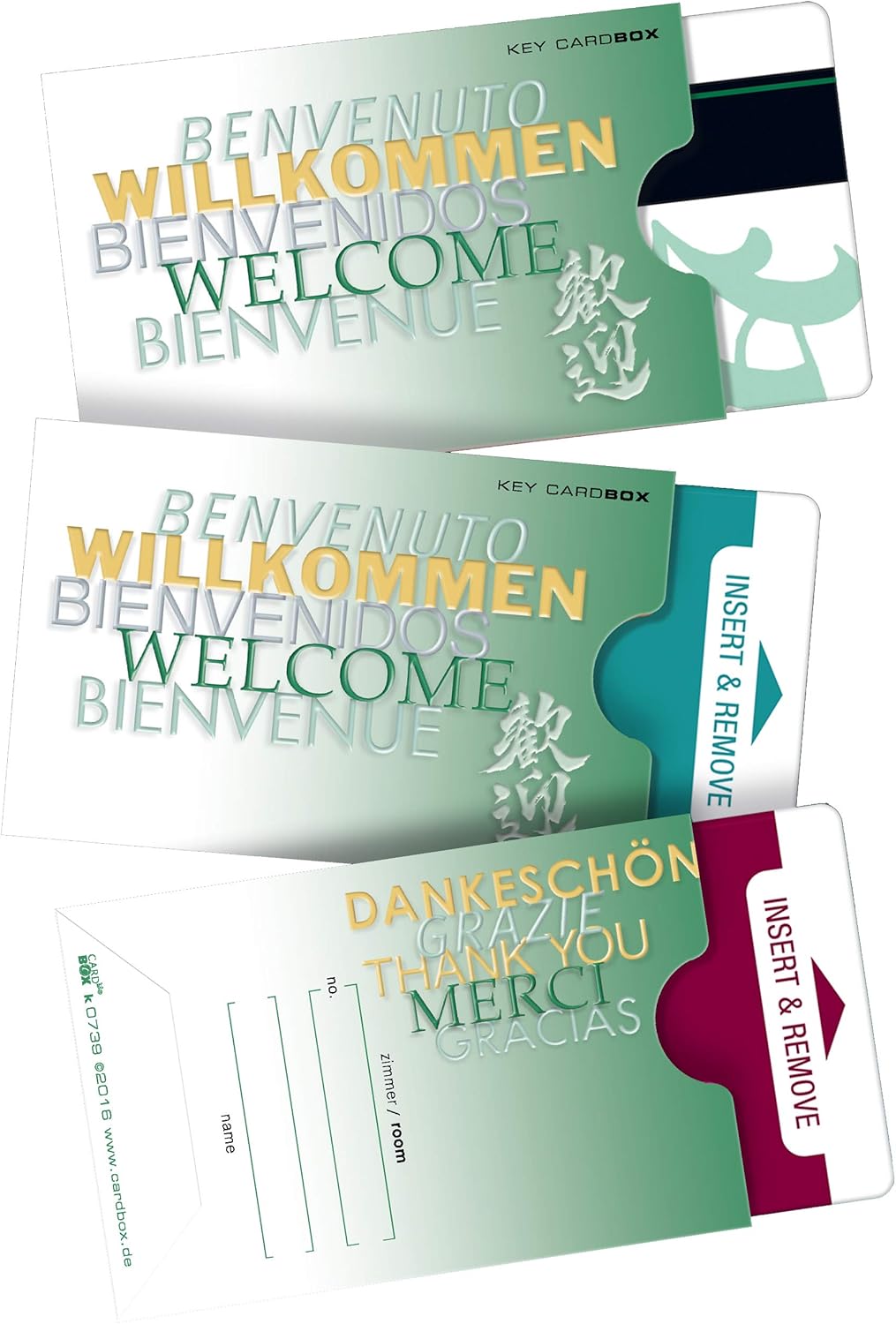 50 Stück Hüllen für Hotel-Schlüsselkarten/keycard-Hüllen - Design ...