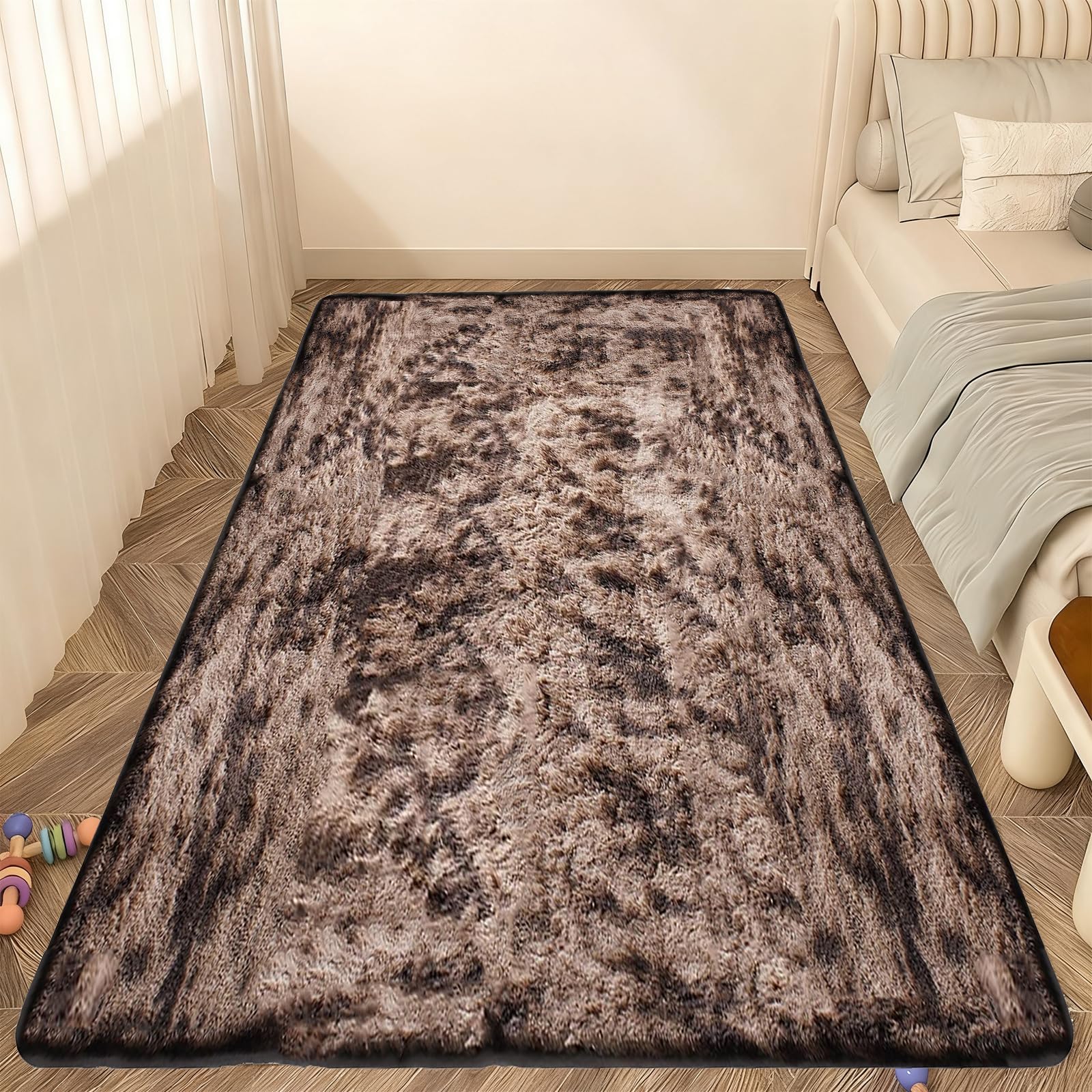 美品　贅沢シャギーラグ 大判カーペット ラベンダー 190cm×280cm Amazon | ラグ カーペットシャギーラグ 180 x 300 cm 厚手 さらフワ