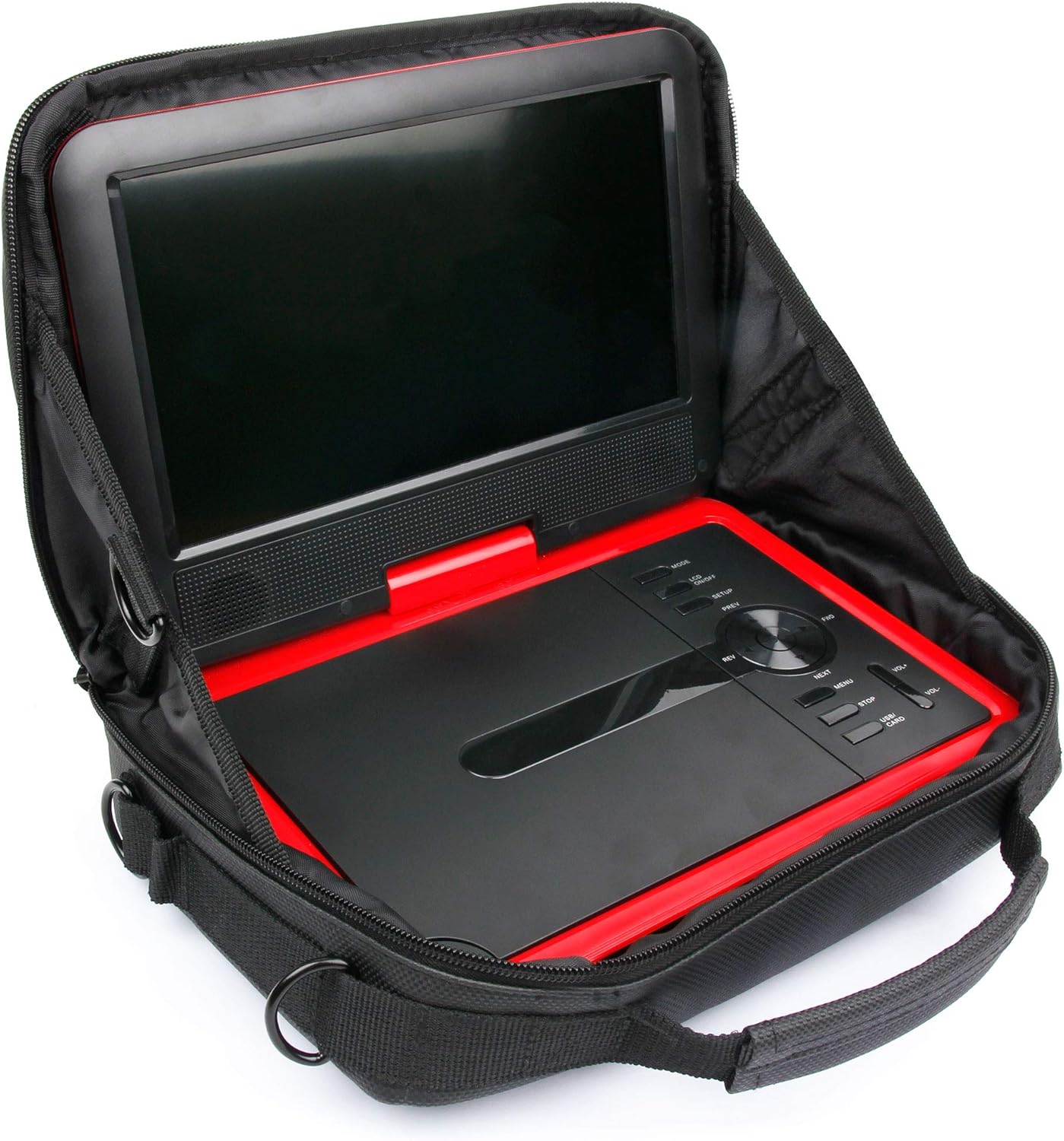 dvd portatile per poggiatesta auto con cinghie