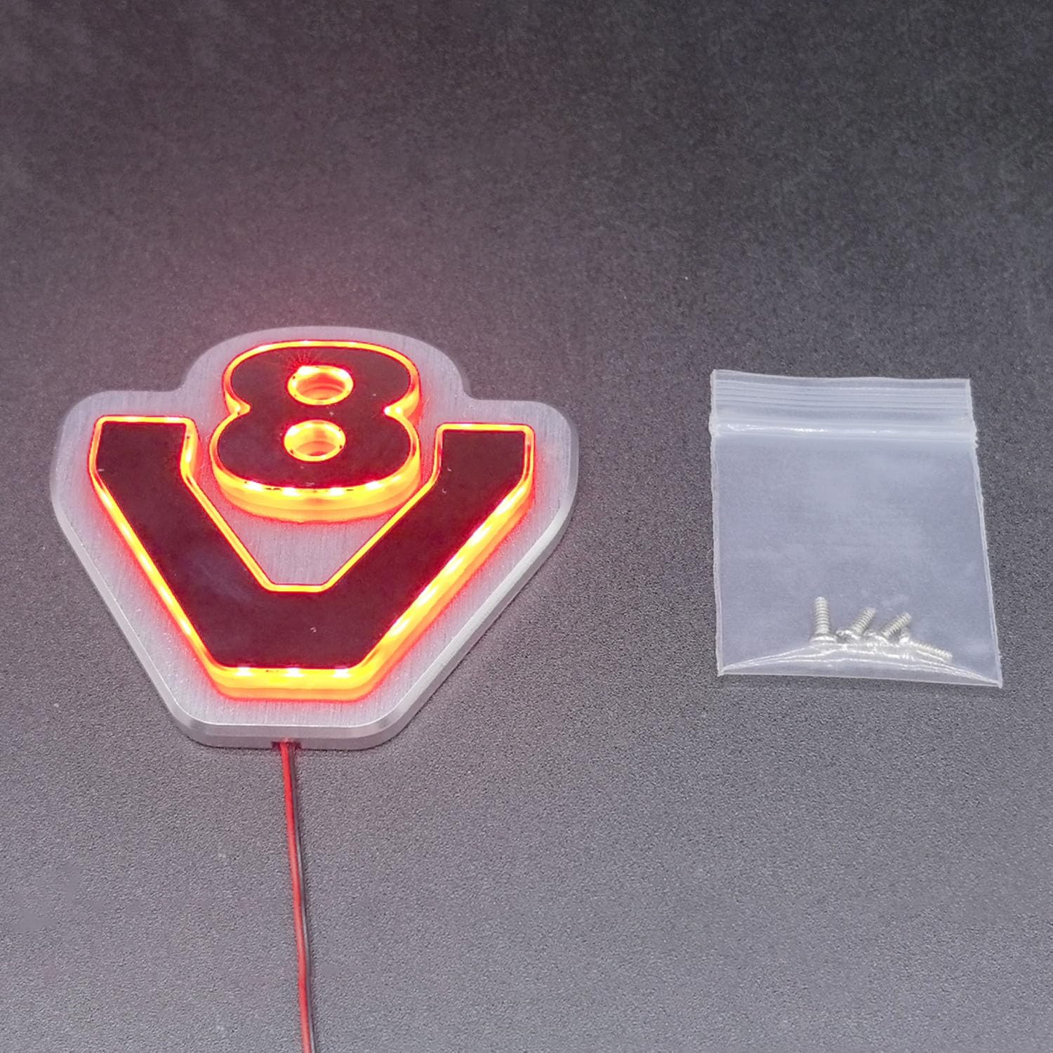 V8 Cabina Metallo Light Box 5V LED Segno Lampada per FAI DA TE 1/14 RC Truck 770S R470 R6220 R730 56371 Accessori Auto Modello