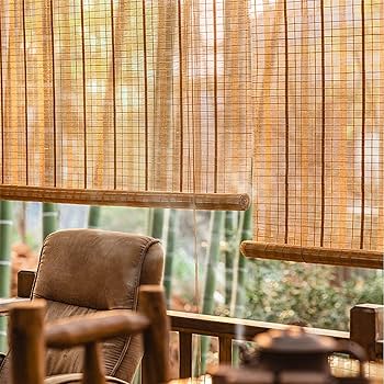 竹製ロールブラインド 幅160cm 高さ215cm ロールスクリーン バンブースクリーン サイズオーダー 幅40〜60