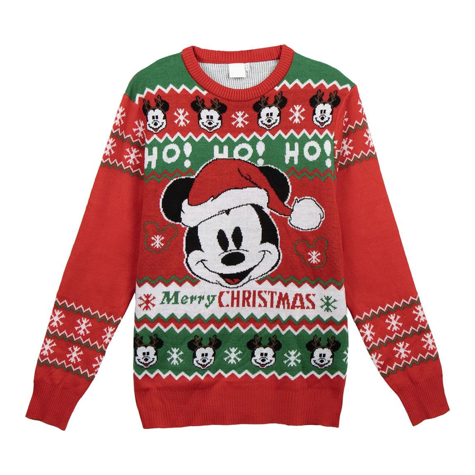 CERDÁ LIFE'S LITTLE MOMENTS Unisex Kinder Jersey Navideño Mickey O Minnie para Niños Y Adultos Suéter Navidad Disney Pullover
