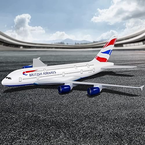 Miniatura 2 de 1400 modelo británico A380 avión 6.3 in aleación fundido a troquel colección de aviones modelo modelo plano para colección o regalo ornamento