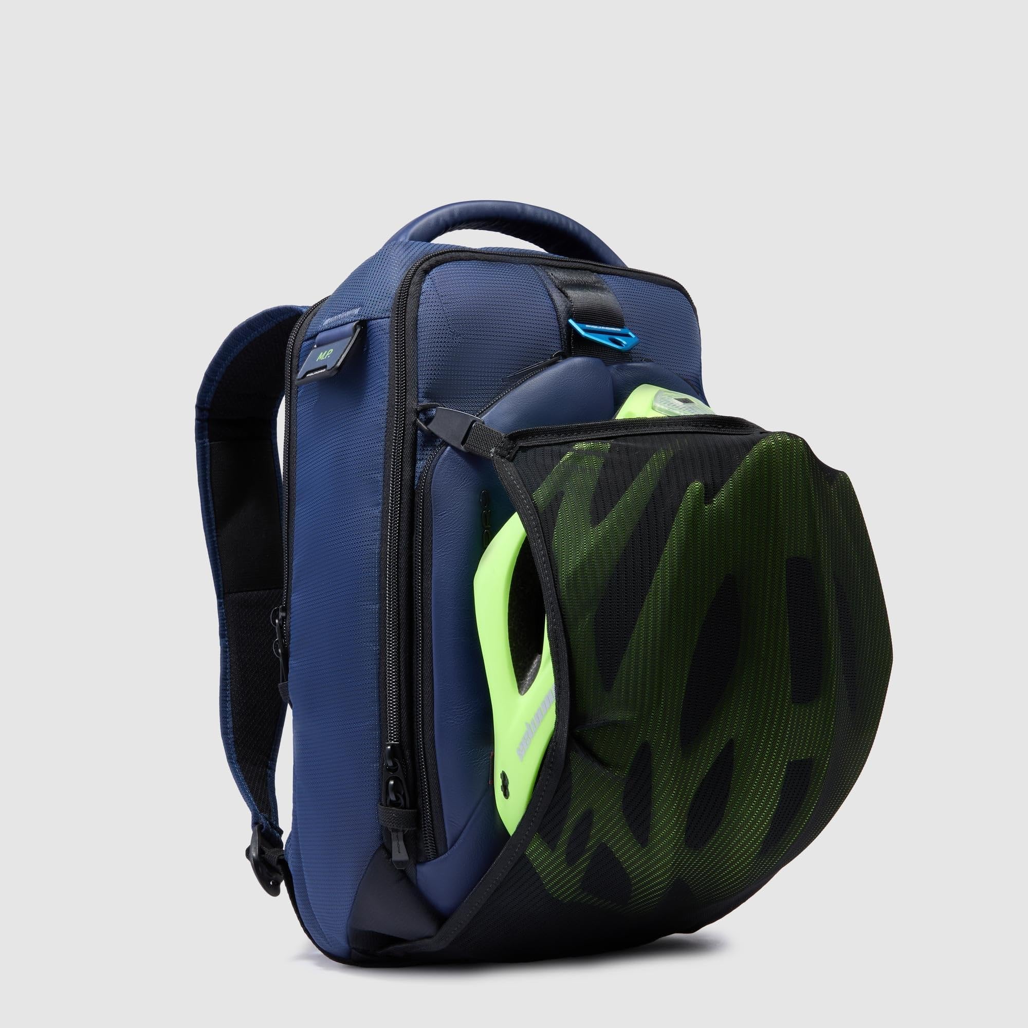 PIQUADRO Zaino da viaggio porta pc 14" | Aggancio per Trolley, Spallacci imbottiti, Vani organizzati, Sostenibile, Ufficio, Uso quotidiano