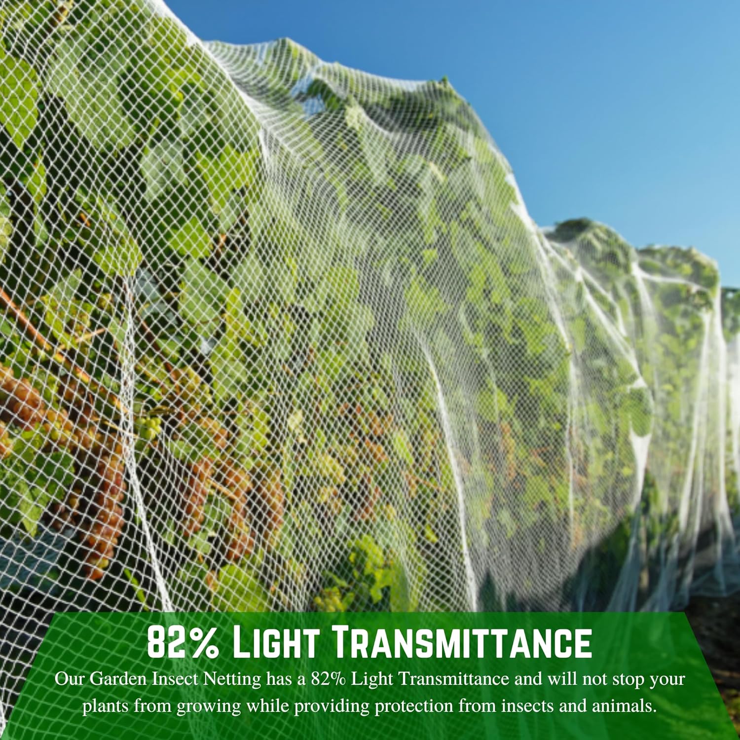 Farm Plastic Supply - Garden Netting - Garden Insect Netting, Garden Netting Ultra Fine, Insect Netting for Plants (6.5' x 20')