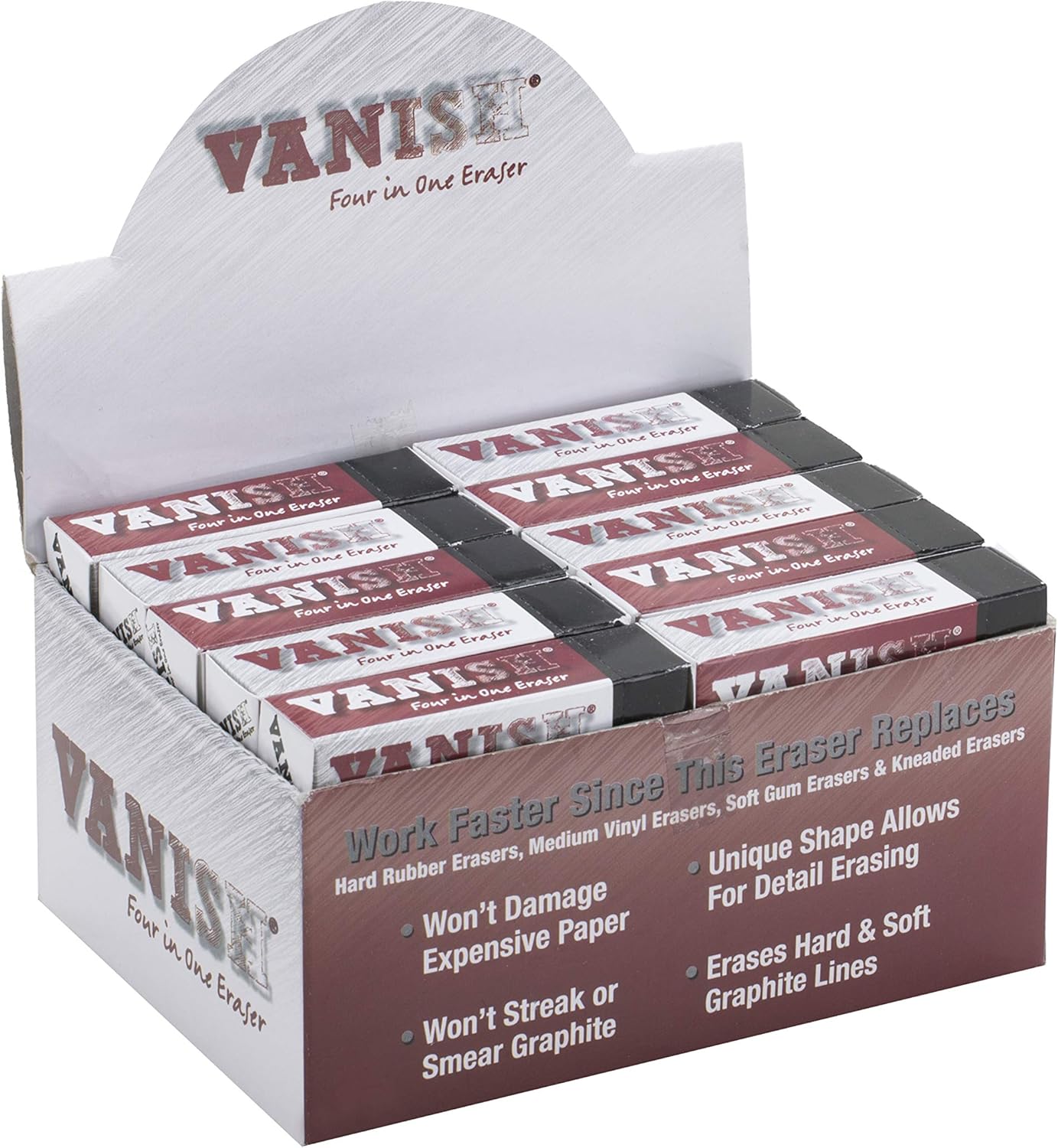 Vanish 4in1 Artist Eraser Replaces Gum Rubber Vinyl and Kneaded