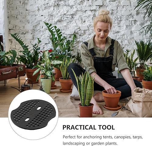 Miniatura 7 de Cabilock Arandela de metal para valla de metal, arandelas de metal, almohadilla de grapas de jardín, 100 unidades, junta de clavos verdes, junta de