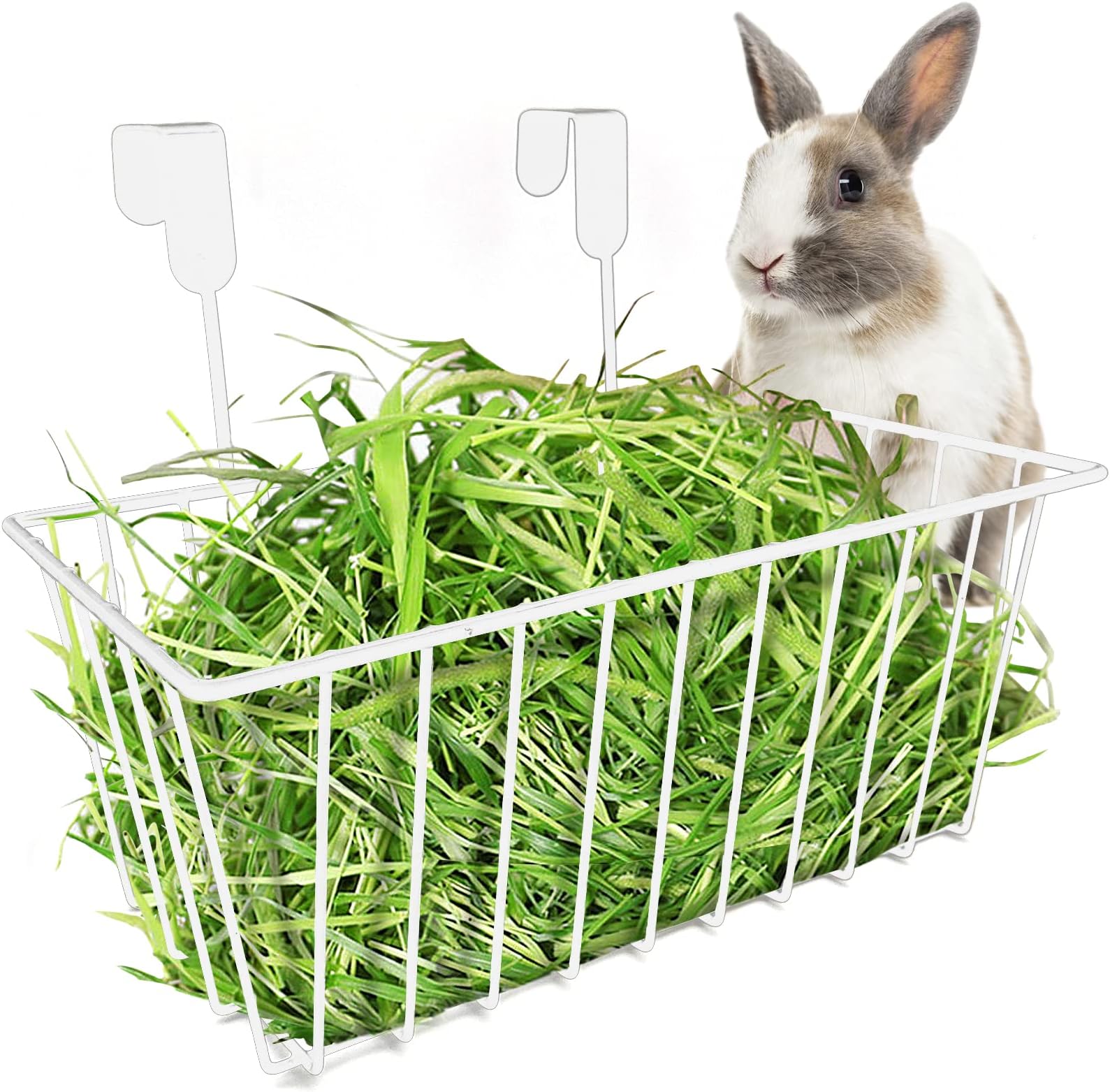 BNOSDM Rabbit Hay Feeder for Cage Bunny Hay Holder Hanging