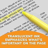 Vista 4 de BIC Brite Liner - Resaltadores, punta de cincel, 5 unidades, colores surtidos, paquete de 2