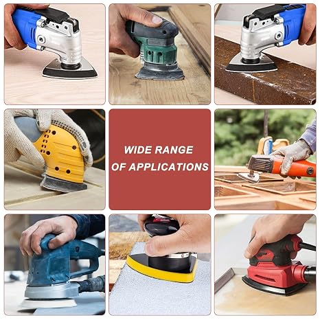 60 Pcs Mouse Sanding Pads, Multi Tool Sanding Pads for Mouse Sander Pads