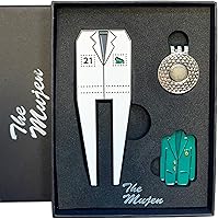 Vista 9 de Golf Ball Marker, Golf Alignment Ball Marker for Putting, Golf Divot Tool, Golf Training Aid Golf Accessories with Hat Clip, Cleaner, Club Holder