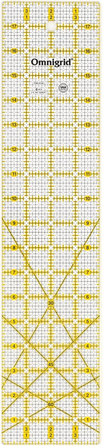 Amazon.com: Omnigrid Ruler, 4 x 18-Inch, Clear