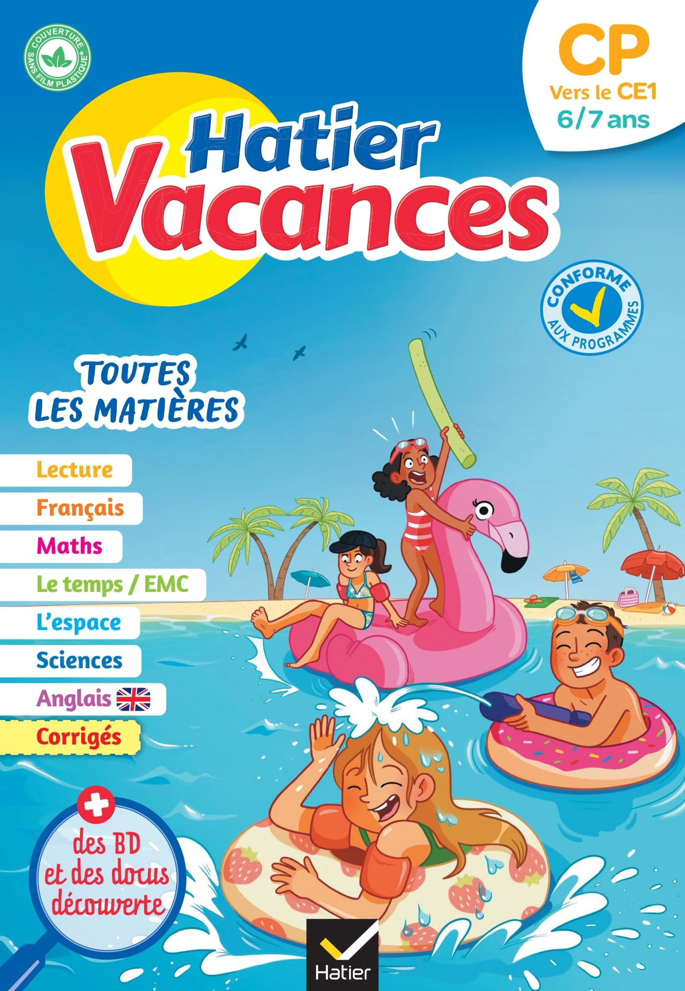 Cahier de vacances 2026 - Hatier vacances - Du CP vers le CE1 6/7 ans: pour réviser son année dans toutes les matières