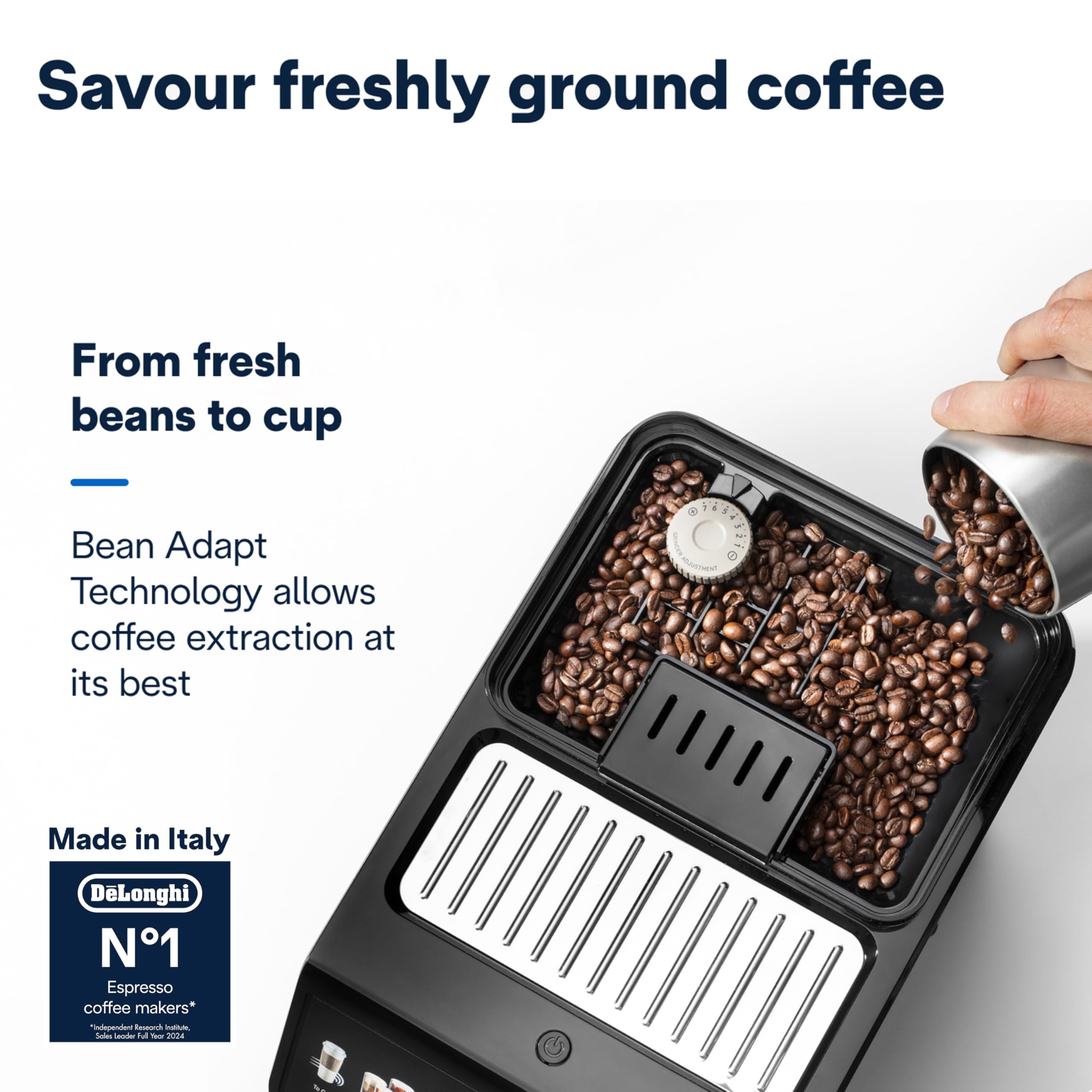 De'Longhi Cold Brew Coffee Machine ELETTA EXPLORE Fully Automatic Espresso Machine with 50+ Hot & Cold Beverages, Cold Extraction Technology, Color Touch Display, 13 Grinder Settings (Made in Italy) 5