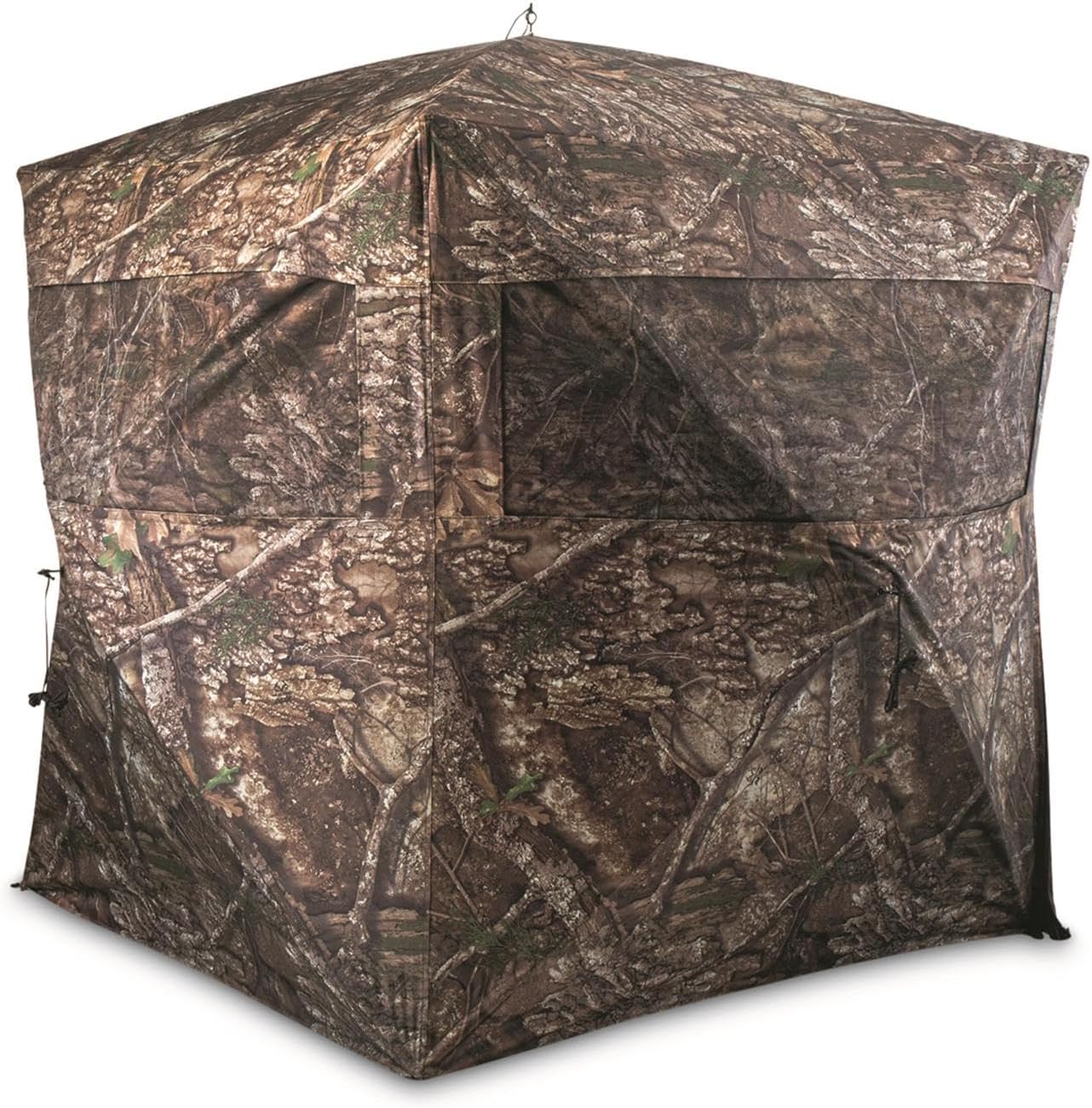 HuntRite Silent Adrenaline Pop-Up Hunting Ground Blind; for Deer and Turkey Hunting, 2-Person Tent