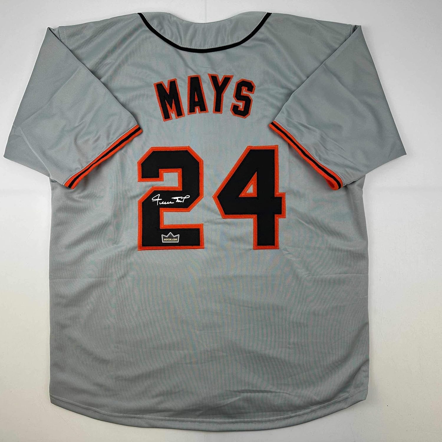 Facsimile Autographed Willie Mays San Francisco Grey Reprint Laser Auto Baseball Jersey Size Men's XL