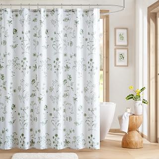 Martha Stewart Floral Cotton Shower Curtain