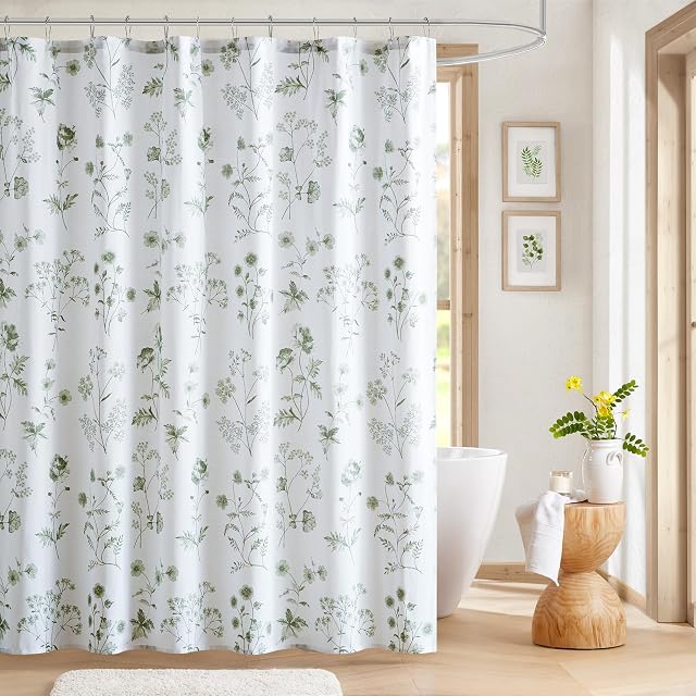 Martha Stewart Floral Cotton Shower Curtain