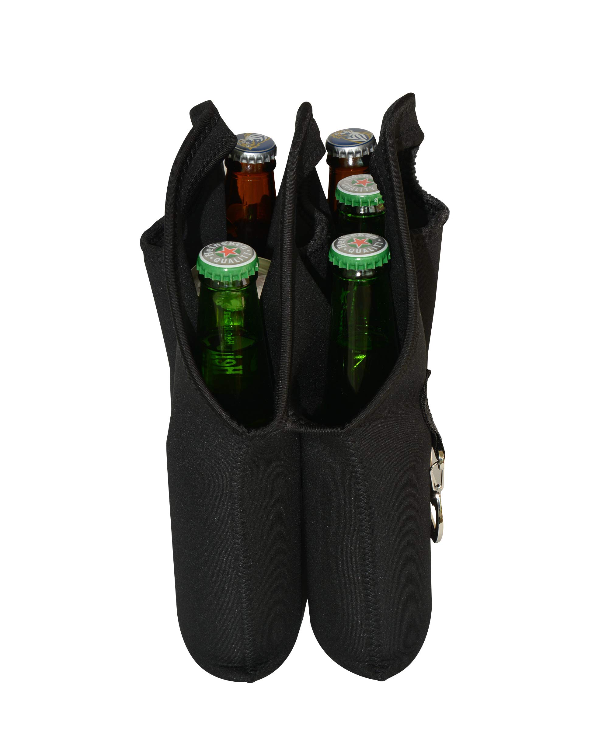 Childdood 6 Stück isolierte Bierflaschen Tragetasche für Bierflaschen, Dosen und Kühler