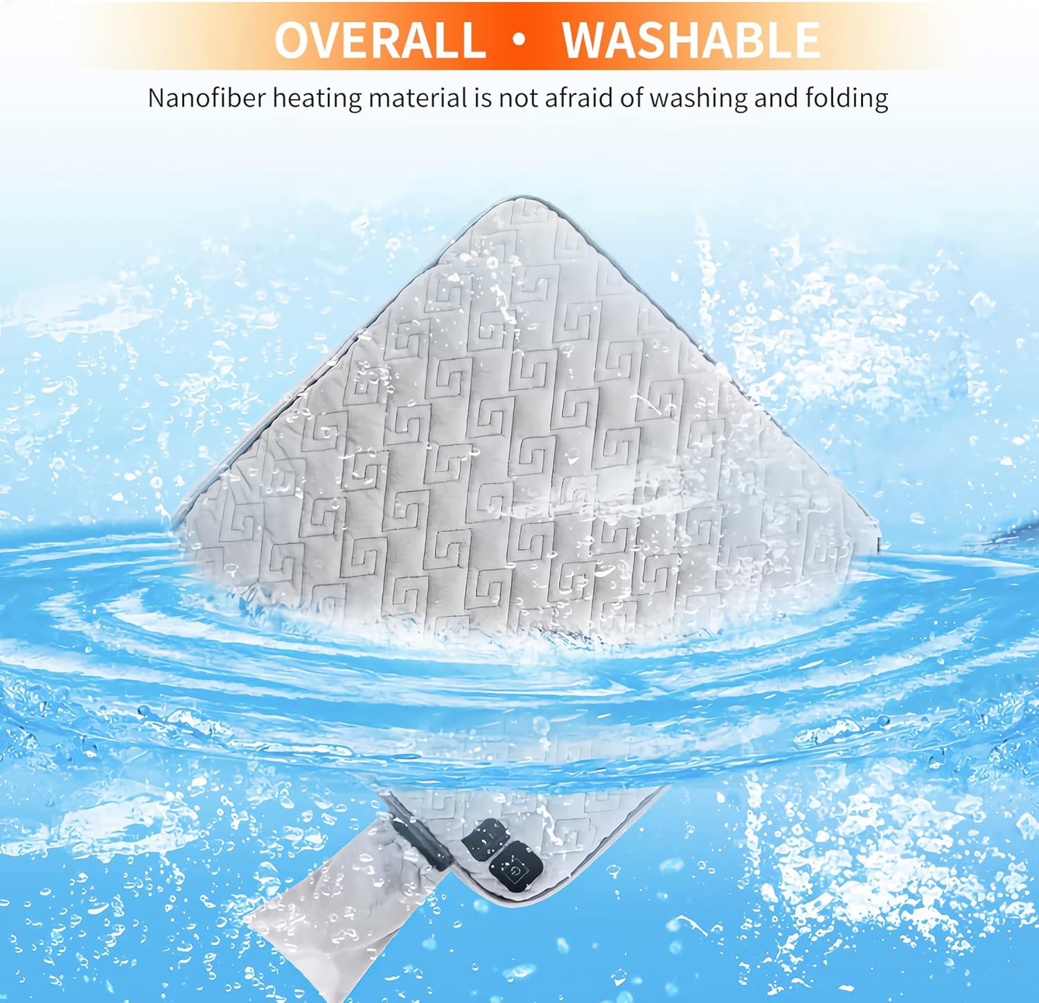 Heated Seat Cushion,Office Chair Cushions Butt Pillow for Long Sitting,Non-Slip Sciatica & Back Coccyx Cushion for Tailbone Pain Relief Heated Chair Pad,Seat Warmer for Home Seat Cushion-Grey
