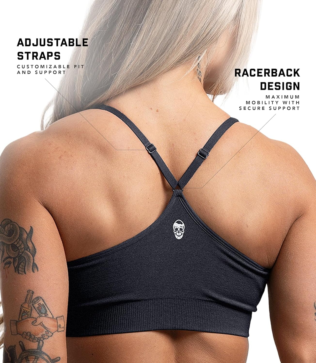 Gymreapers Seamless Sports Bra for Women - Wireless Compression Padded Supportive Bras for Gym, Yoga, & Fitness - Image 3